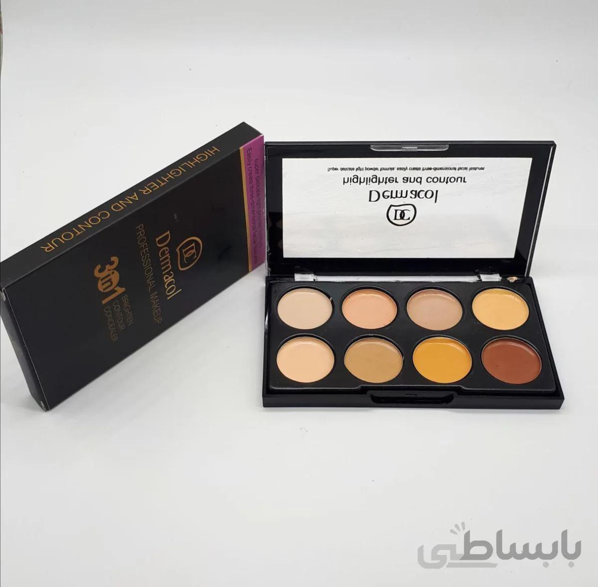 پالت کانسیلر و کانتور درماکول (DERMACOL 3 In 1 Cansiler & Contour Palette)