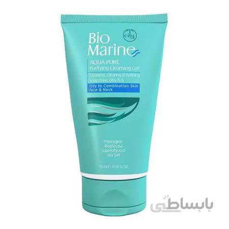 ژل شستشوی صورت مناسب پوست های چرب و جوش دار بایومارین 150 میلی لیتر ا PURIFYING CLEANSING GEL BIOMARINE