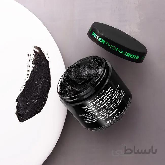 ماسک ذغال پیترتوماس حجم ۵۰ میل ا Peter thomas roth Irish mud purifying black mask