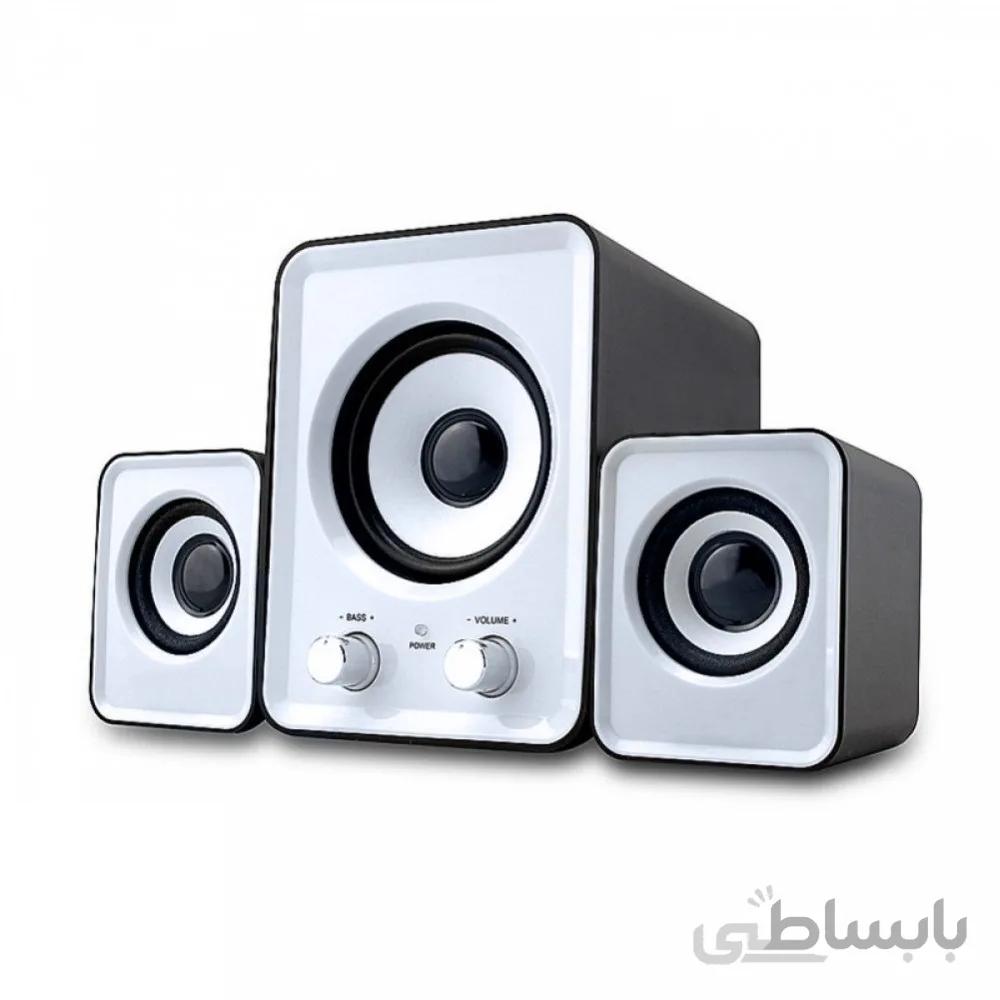 اسپیکر ۳ تکه Kisonli U-2400 ا Kisonli U-2400 Multimedia USB 2.0 2.1-Channel Desktop Wired Speaker