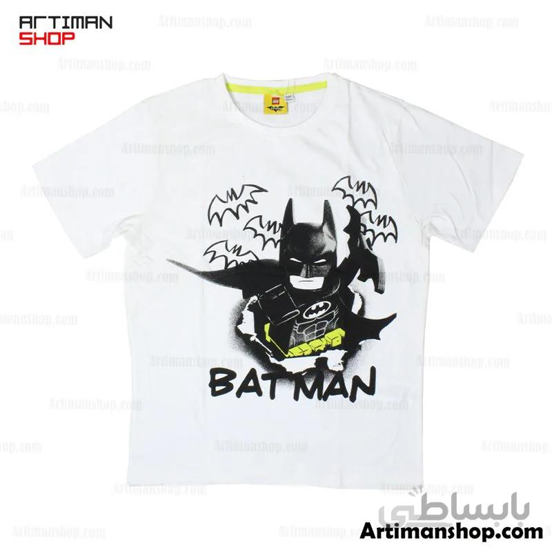 تیشرت آستین کوتاه پسرانه 6 تا 12 سال کد wh LEGO طرح BATMAN