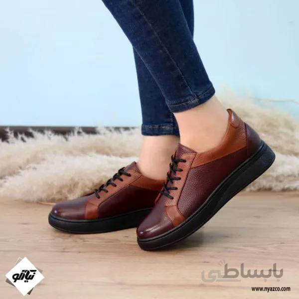کفش روزمره زنانه ونس کد ۲۲۰ رنگ زرشکی