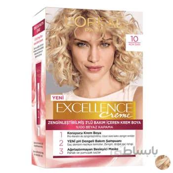 کیت رنگ مو لورآل شماره 10 سری EXCELLENCE بلوند روشن
