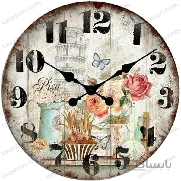ساعت پارچه ای چاپی طرح آنتیک کد 5011E60