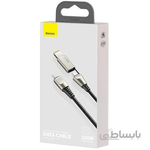 کابل Type-C به DC باسئوس Baseus مدل CA1T2-B01 طول 2 متر توان 5 آمپر