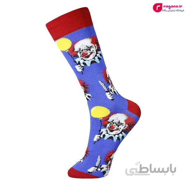 جوراب مردانه ساق بلند MOXIAO طرح دلقک کد R215280