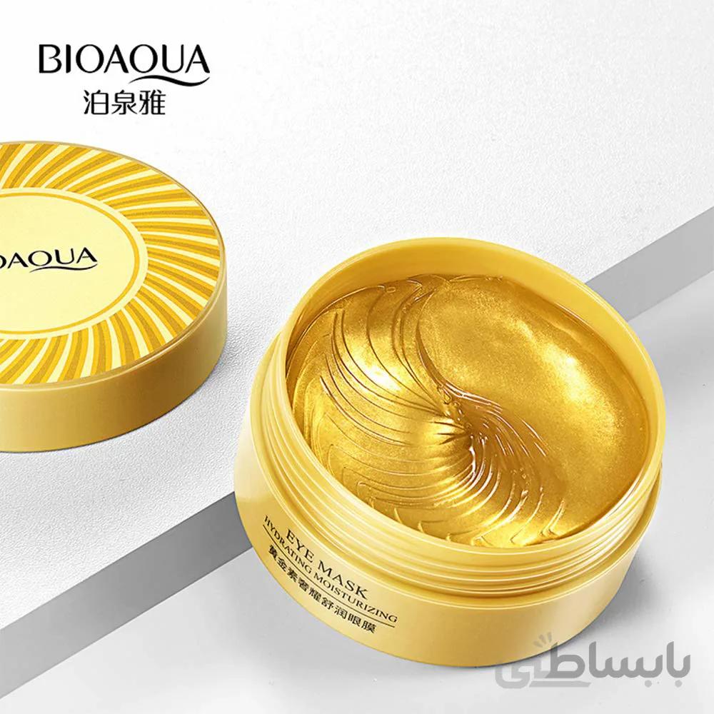 پچ زیر چشم طلا بیوآکوا ا Bioaqua Hydrating Moisturizing Eye Mask Gold 75g کد 320599
