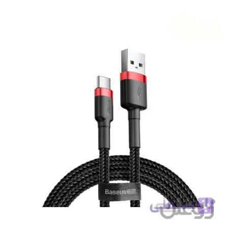 کابل شارژ و انتقال داده اندروید بیسوس  مدل Cafule Cable  طول 3 متر مشکی