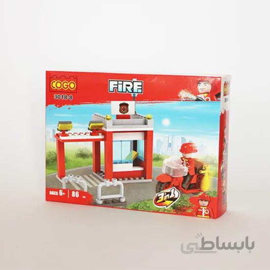 لگو ساختنی کوگو (Cogo) مدل آتشنشان 188