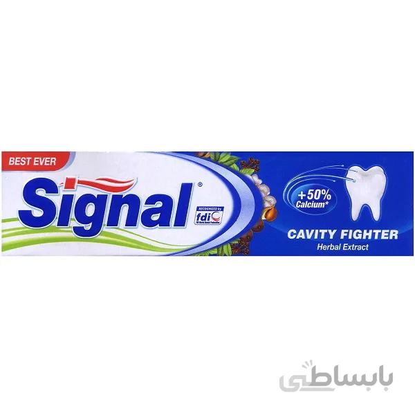 خمیر دندان سیگنال خارجی cavity fighter طعم گیاهی حجم 50 میلی لیتر