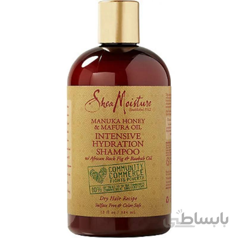شامپو آبرسان روغن مافورا و عسل مانوکا شیمویسچرز ا Shea moisture manuka honey and mafura oil intensive hydration shampoo