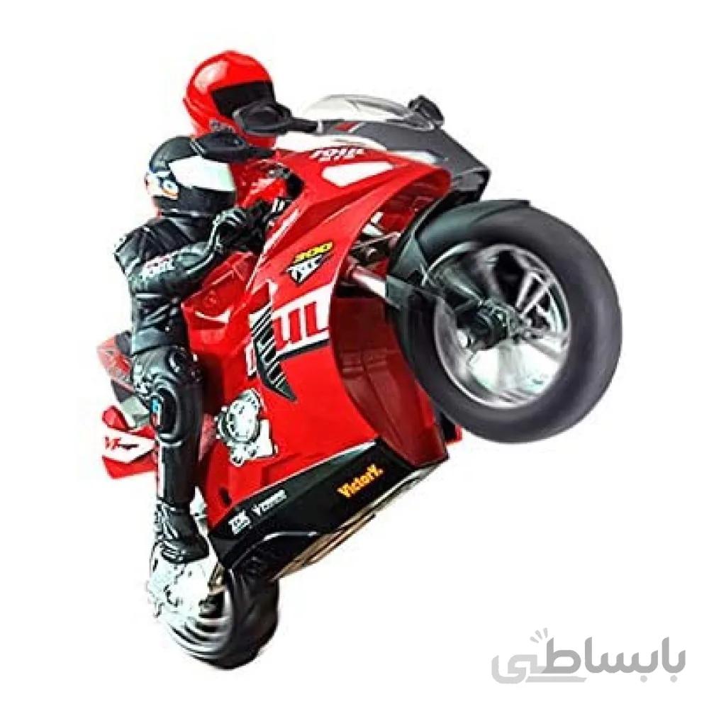 موتور سیکلت کنترلی شارژی تک چرخ زن تعادلی 6 محور مدل Rc Motorcycle Hc 802 Self Balancing 6 Axis- اسباب بازی