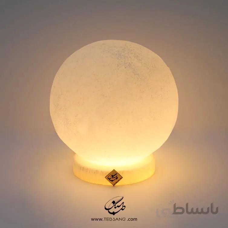 آباژور سنگ نمک کره پایه سنگی