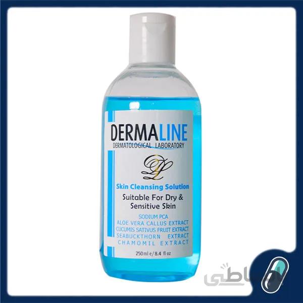 محلول پاک کننده پوست خشک درمالاین حجم 250 میل ا Dry skin cleansing solution Dermaline کد 329684
