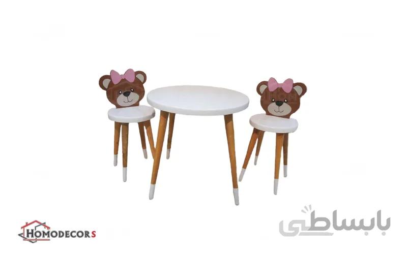 میز و صندلی کودک مدل خرسی H508