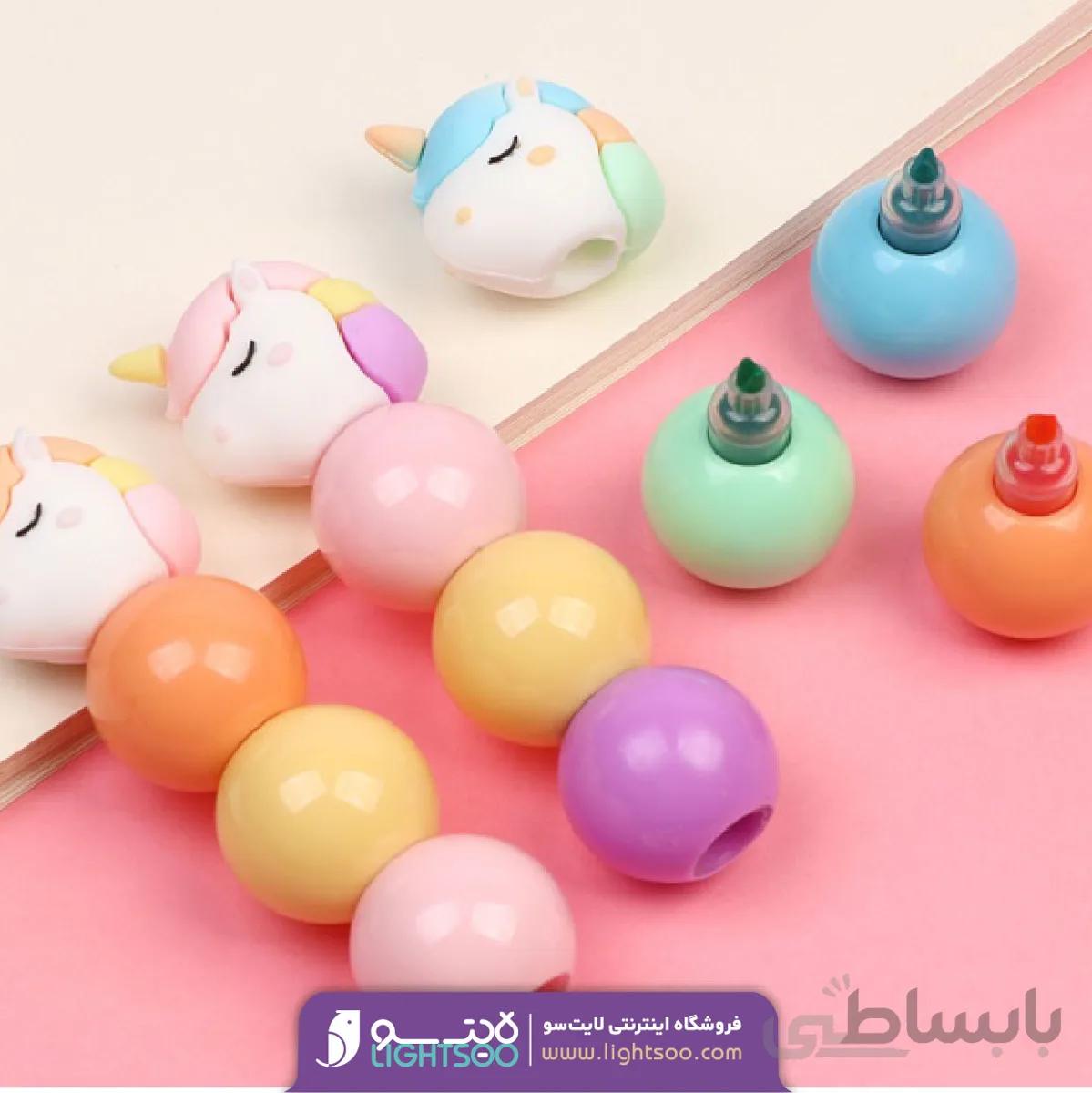 ست هایلایت ۳ رنگ طرح یونیکورن
