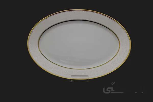 دیس سایز 36 چینی تقدیس قالب گرد یوری طلا