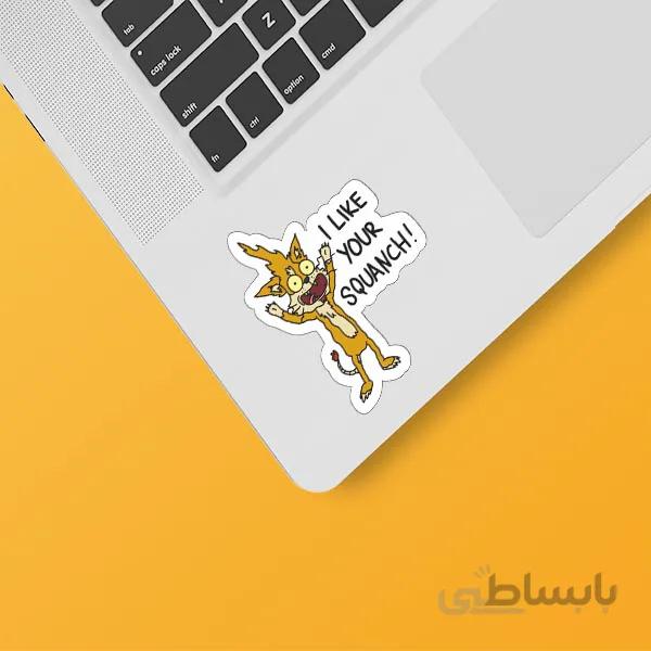 استیکر لپ تاپ طرح Rick&Morty کد ۲۳