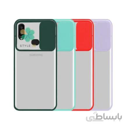 قاب گوشی سامسونگ Samsung Galaxy A10s مدل پشت مات کم شیلد رنگی ا Transparent Colors Matte CamShield Case for Samsung Galaxy A10s