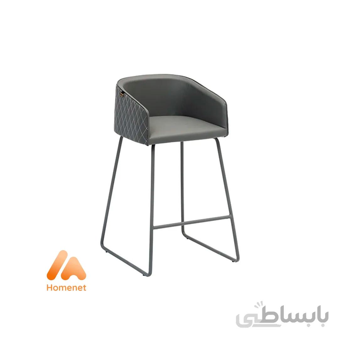 صندلی دسته دار کانتر نایس پایه فلزی برند نظری