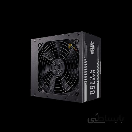 منبع تغذیه کامپیوتر کولرمستر مدل MWE 750 WHITE 230V ا Cooler Master MWE 750W WHITE 230V 80Plus Power Supply