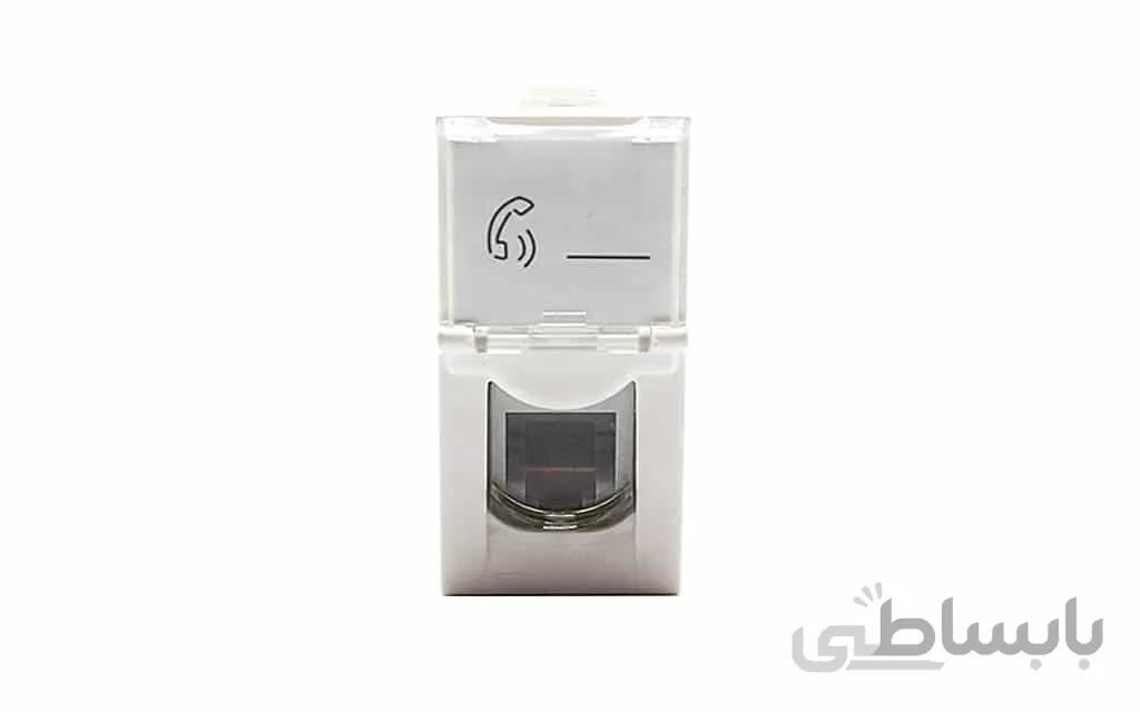 پریز تلفن باریک Cat3 لگراند (تک ماژول) بسته 10 عددی ا Keyston Phone Cat3 Legrand