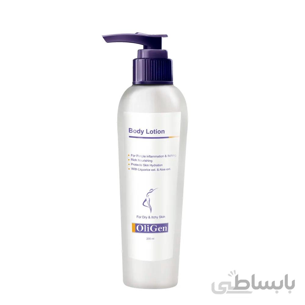 لوسیون نرم کننده بدن الی ژن حجم 200 میلی لیتر ا Oligen Body Lotion 200ml