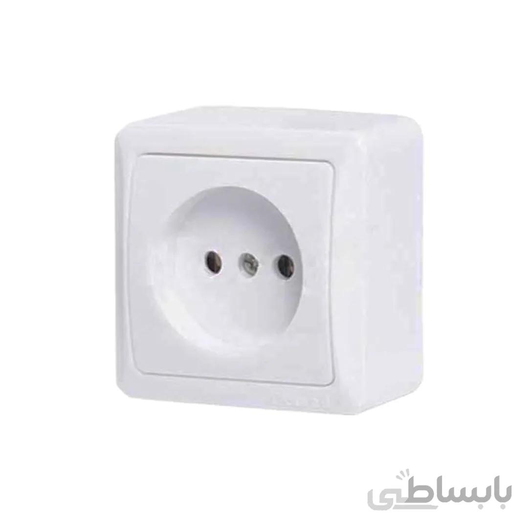 پریز برق دلند روکار مدل نسترن