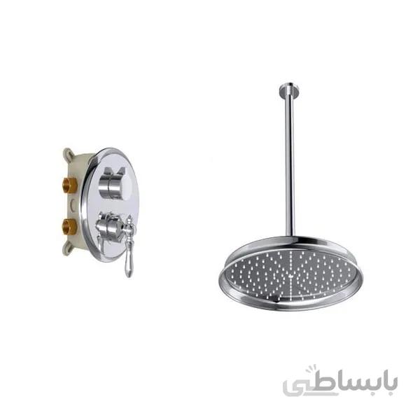 شیر حمام توکار شودر مدل زیگموند brass
