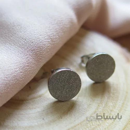 گوشواره میخی استیل دایره