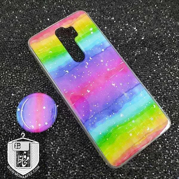 قاب رنگین کمانی شیائومی Redmi Note 8 Pro پاپ سوکت دار کد XM310D