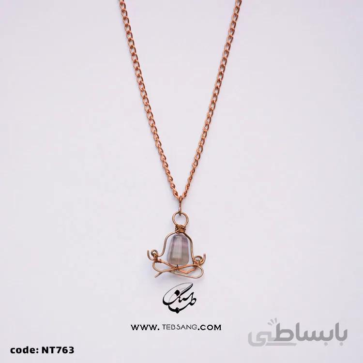 گردنبند زنانه سنگ فلوریت NT-763