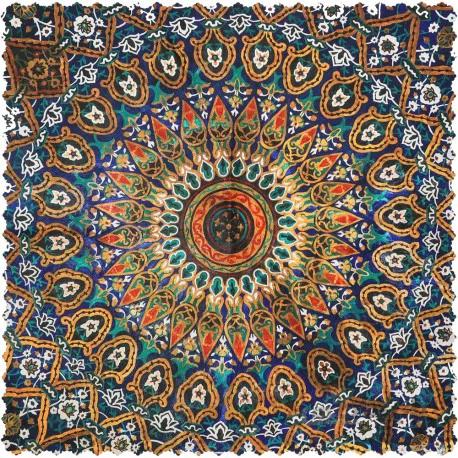 رومیزی مخمل مربع شمس ابرنگ