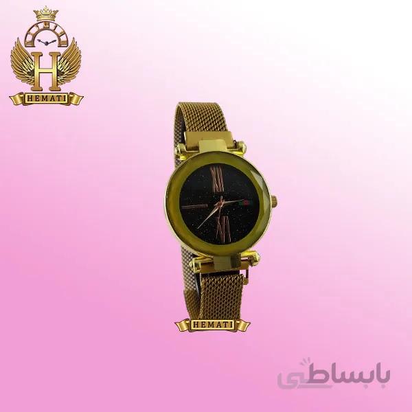 ساعت دخترانه گوچی بند حصیری قفل مگنتی GUCCI104