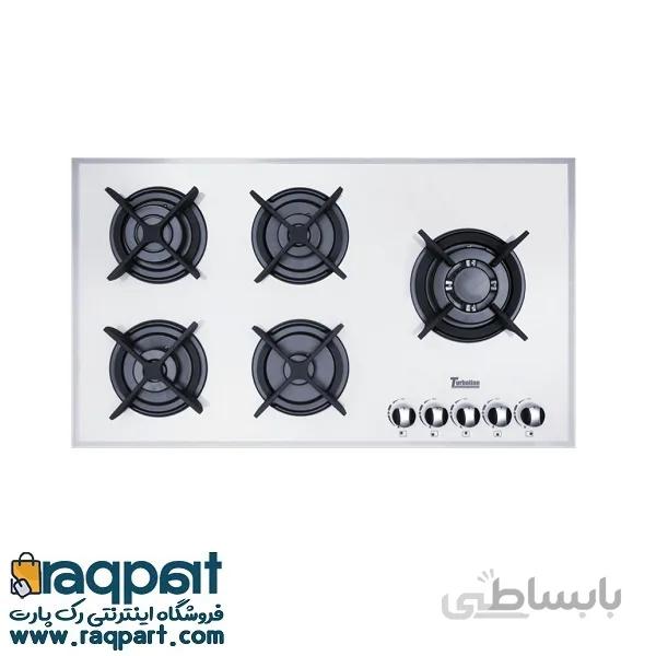 اجاق گاز صفحه‌ای مس مدل TG9006 شیشه‌ای قارچی سفید