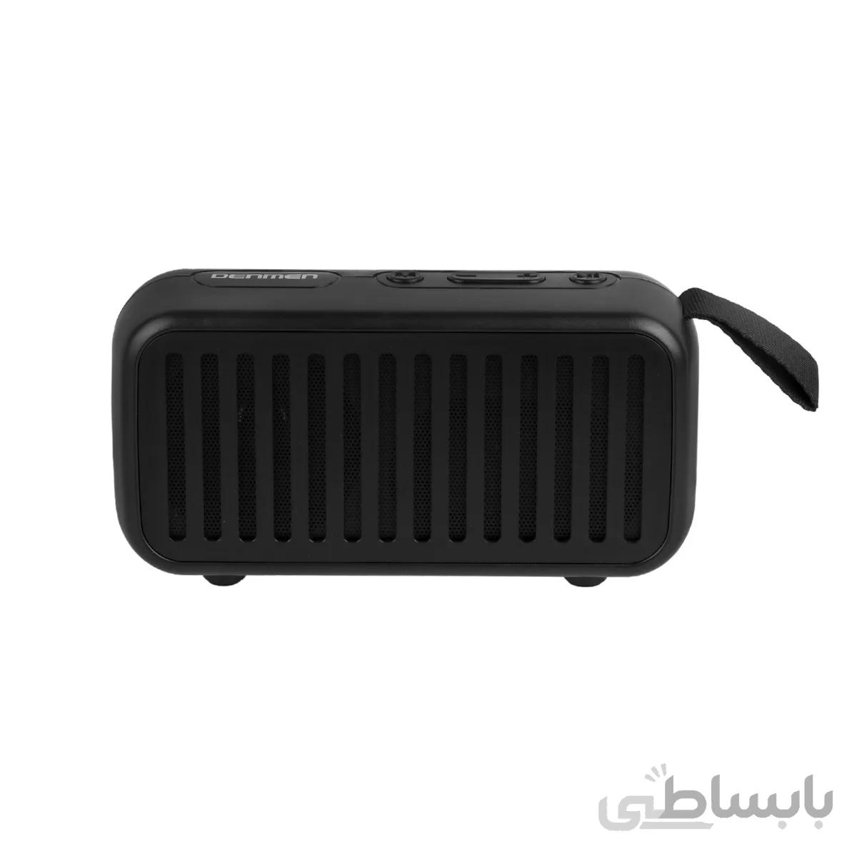 اسپیکر بی سیم DENMEN مدل DR08 - مشکی - CH (پک ناسالم)