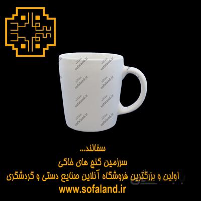 ماگ دسته دار نیم استوانه سرامیکی