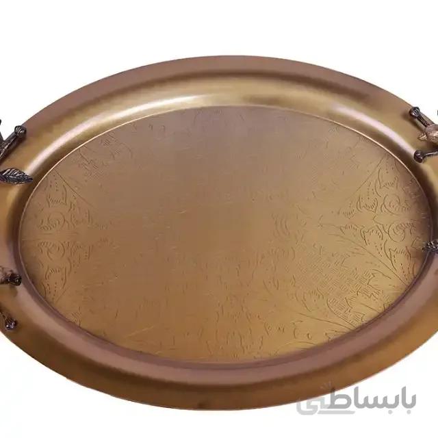 سینی برنجی سالی نو طرح گنجشک