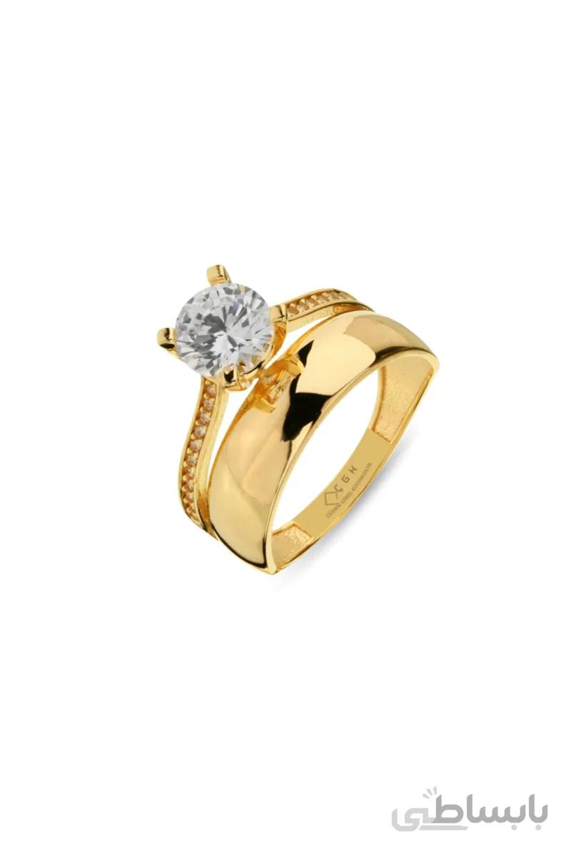 خرید انلاین انگشتر طلا جدید زنانه شیک برند ÇGK KUYUMCULUK رنگ زرد ty77318748
