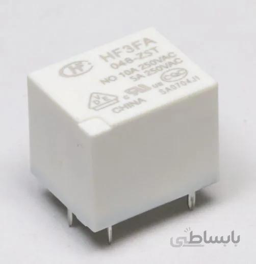رله 48 ولت 10 آمپر 5 پین میلون مدلHONGFA HF3FA/048-ZST