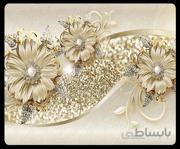 پوستر گل سه بعدی 017