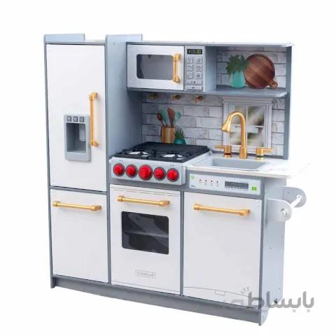 آشپزخانه کودک چوبی Kidkraft مدل Uptown Elite سفید کد 53437