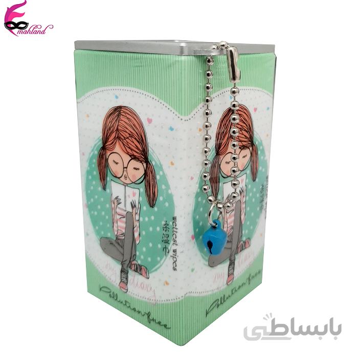 دستمال مرطوب 30 عددی مدل دختر کتابخوان