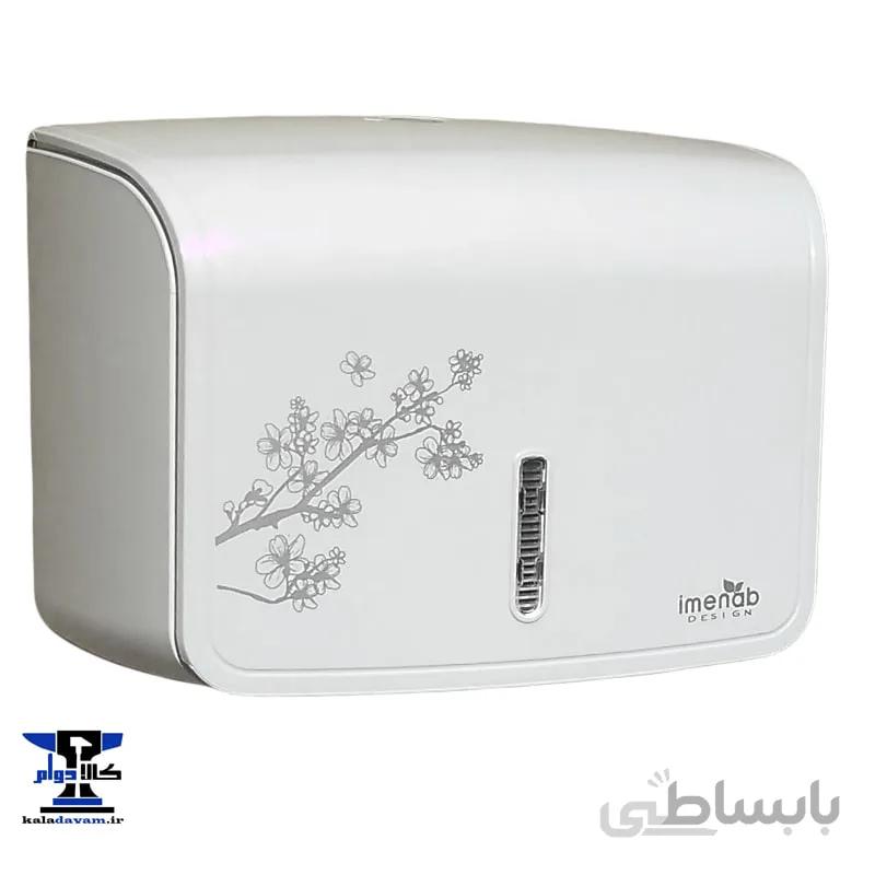 جا دستمال کاغذی ایمن آب سفید با طرح شکوفه