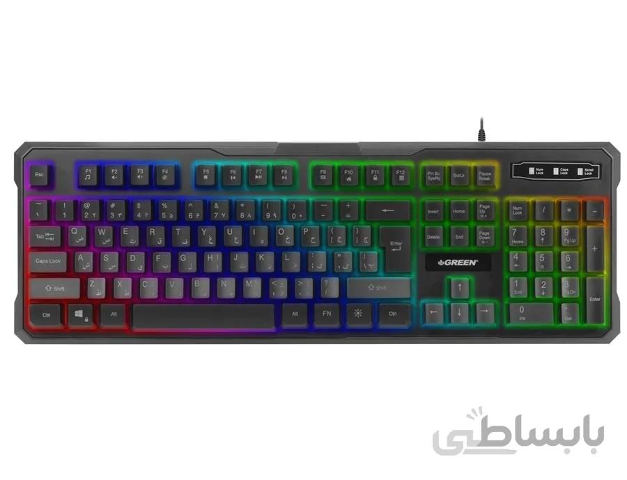 کیبورد مخصوص بازی گرین مدل GK601-RGB ا Green GK601-RGB Gaming Keyboard
