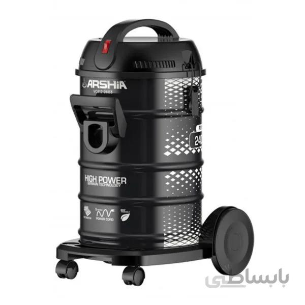 جارو برقی سطلی مشكی ARSHIA VC612-2604