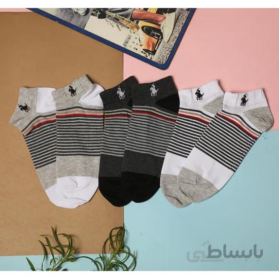 جوراب نیم ساق چوگان دو خط