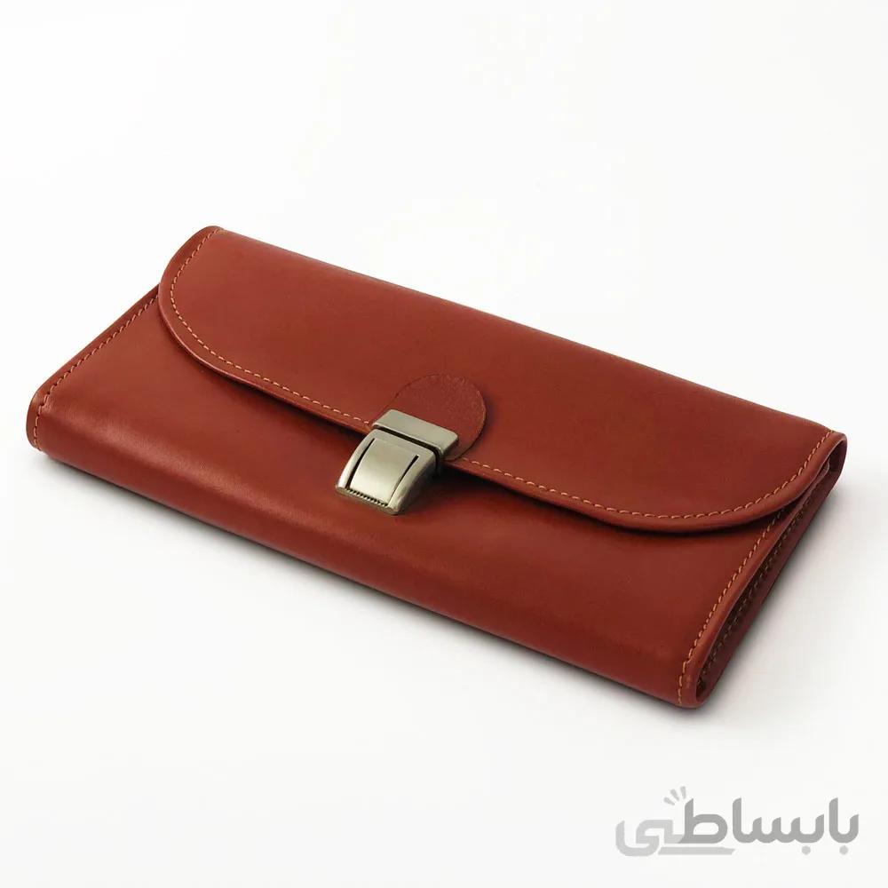 کیف پول چرم زنانه سه لت ا قیمت به شرط خرید تیمی