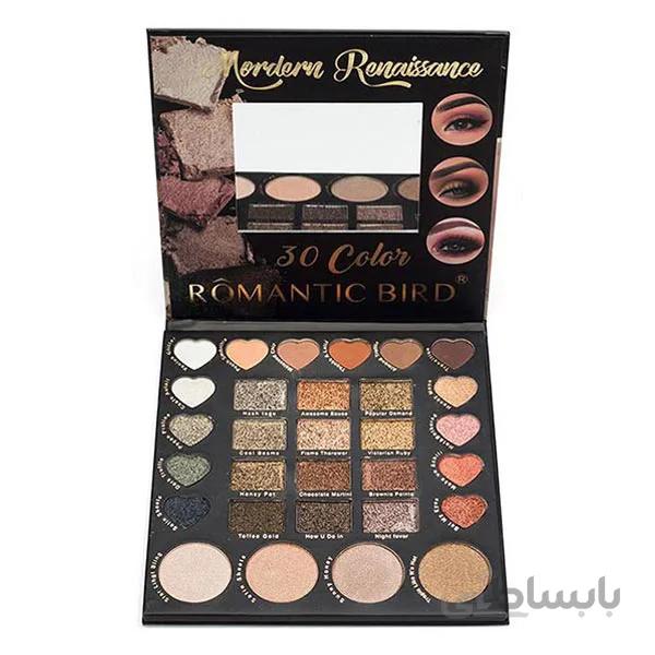 پالت سایه ۳۰ عددی رمانتیک برد مدل مدرن رنسانس (Romantic Bird Modern Renaissance 30 Color Eyeshadow Palette)