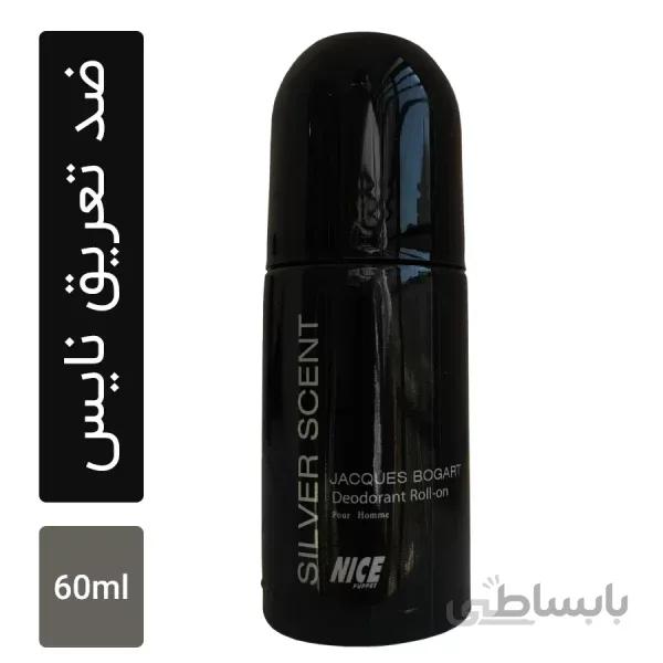 مام رول ضد تعریق مردانه نایس مدل Silver Scent حجم 60 میلی لیتر ا Nice Silver Scent Deodorant Roll-On for Men 60ml